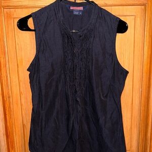 Vineyard Vines - Navy Blue Sleeveless Blouse - Size 8